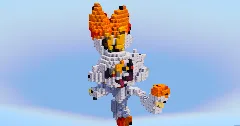 Scorbunny from Pokemon — Minecraft Build by LeonisBuilds (1)