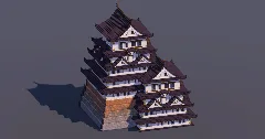 Huge Japanese Castle Black — Minecraft Build by MellowHat (2)