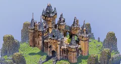 Blue Medieval Castle — Minecraft Build by StrongholdStudios (1)