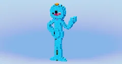Mr Meeseeks from Rick and Morty — Minecraft Build by LeonisBuilds (1)