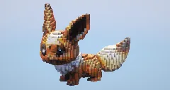 Eevee from Pokemon — Minecraft Build by LeonisBuilds (2)