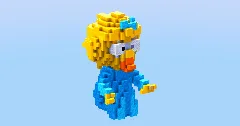 Maggie from The Simpsons — Minecraft Build by LeonisBuilds (2)