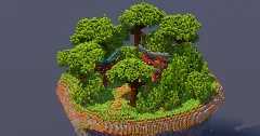 Floating Island Japanese Torii — Minecraft Build by MellowHat (2)
