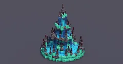 Dark Copper Gothic Fountain — Minecraft Build by MellowHat (3)