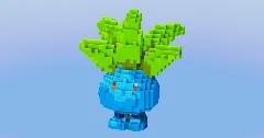Oddish from Pokemon — Minecraft Build by LeonisBuilds (1)