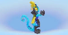 Inteleon from Pokemon — Minecraft Build by LeonisBuilds (1)