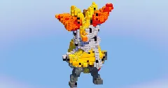 Braixen from Pokemon — Minecraft Build by LeonisBuilds (2)