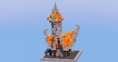 Fire Medieval Fantasy House 2 — Minecraft Build by LeonisBuilds (1)