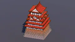 Red Roof Japanese Castle — Minecraft Build by MellowHat (1)