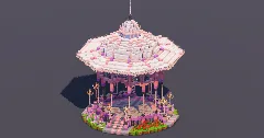 White Gothic Bandstand — Minecraft Build by MellowHat (1)