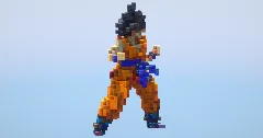 Goku from Dragon Ball — Minecraft Build by LeonisBuilds (1)