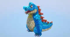 Totodile‎ — Minecraft Build by LeonisBuilds (1)