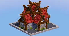 Mangrove Red Medieval House 1 — Minecraft Build by LeonisBuilds (2)