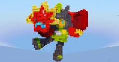 Ogerpon Hearthflame Mask from Pokemon — Minecraft Build by LeonisBuilds (1)
