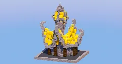 Yellow Medieval Fantasy House 4 — Minecraft Build by LeonisBuilds (2)