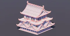 Medium White Cherry Japanese Castle — Minecraft Build by MellowHat (1)