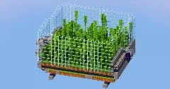 5000 Bamboo/hour Automatic Farm, Uses slimeblocks and flying machine — Minecraft Build by LeonisBuilds (1)
