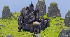 White Medieval Castle — Minecraft Build by StrongholdStudios (2)