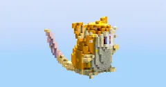 Raticate from Pokemon — Minecraft Build by LeonisBuilds (1)