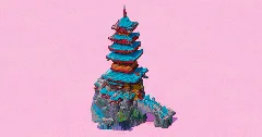 Cliff Pagoda Tower — Minecraft Build by EasternRealms (1)