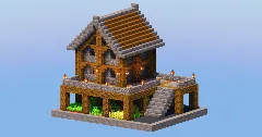 Stone Starter House with Farm — Minecraft Build by LeonisBuilds (2)