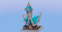 Cyan Medieval Fantasy House 2 — Minecraft Build by LeonisBuilds (1)