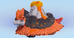 Mega Camerupt — Minecraft Build by LeonisBuilds (2)