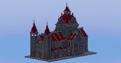 Compact Dark Red Gothic Cathedral — Minecraft Build by LeonisBuilds (1)