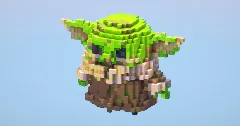 Grogu from Star Wars — Minecraft Build by LeonisBuilds (1)