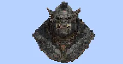 Orc Bust Small‎ — Minecraft Build by LeonisBuilds (1)
