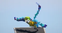 Light Blue Parrot — Minecraft Build by LeonisBuilds (1)