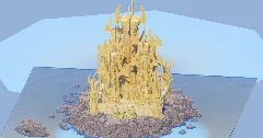 Sandstone Fantasy Castle 400x400 Blocks Fully Built Map — Minecraft Build by LeonisBuilds (1)