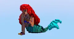 Ariel from Disney The Little Mermaid — Minecraft Build by LeonisBuilds (1)