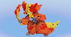 Delphox from Pokemon — Minecraft Build by LeonisBuilds (2)