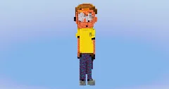 Morty from Rick and Morty — Minecraft Build by LeonisBuilds (3)