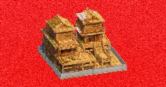 Bamboo twin House — Minecraft Build by ImpossibleBuilds (2)