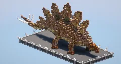 Yellowish Stegosaurus — Minecraft Build by LeonisBuilds (2)