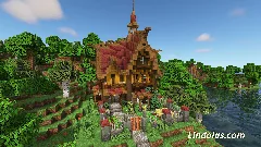 Elven House #2 (Java/Bedrock) — Minecraft Build by Lindolas (1)