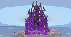 Dark Amethyst Fantasy Castle 400x400 Blocks Fully Built Map — Minecraft Build by LeonisBuilds (2)