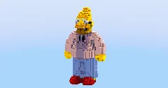 Grandpa from The Simpsons — Minecraft Build by LeonisBuilds (1)