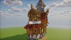 Medieval House - Medieval Library — Minecraft Build by claraneto (2)