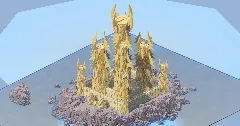 Sandstone Fantasy Castle 400x400 Blocks Fully Built Map — Minecraft Build by LeonisBuilds (3)
