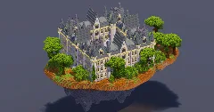 Floating Island Gothic Castle — Minecraft Build by MellowHat (2)