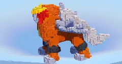 Entei from Pokemon — Minecraft Build by LeonisBuilds (1)