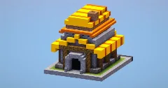 Clash of Clans Town Hall Level 5 — Minecraft Build by LeonisBuilds (1)