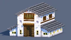 White Farm Barn | Fully Furnished Interior — Minecraft Build by RaekonBuilds (3)
