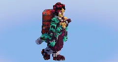 Tanjiro from Demon Slayer — Minecraft Build by LeonisBuilds (2)