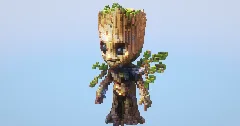 Baby Groot‎ — Minecraft Build by LeonisBuilds (1)