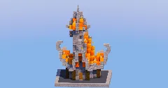 Fire Medieval Fantasy House 1 — Minecraft Build by LeonisBuilds (1)