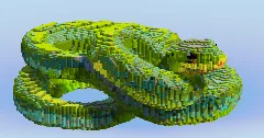 Green Snake — Minecraft Build by LeonisBuilds (1)